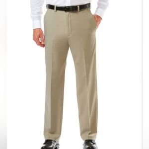 Haggar • Men's "Cool 18 Pro" Classic Fit Hidden Expandable Waistband Dress Pants